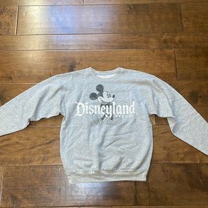 Disneyland grey crewneck sweater.